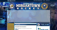 Desktop Screenshot of morgantownhockey.com