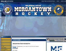 Tablet Screenshot of morgantownhockey.com